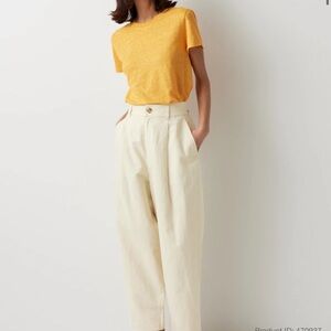 UNIQLO and COMPTOIR DES COTONNIERS linen Cream colored Pants